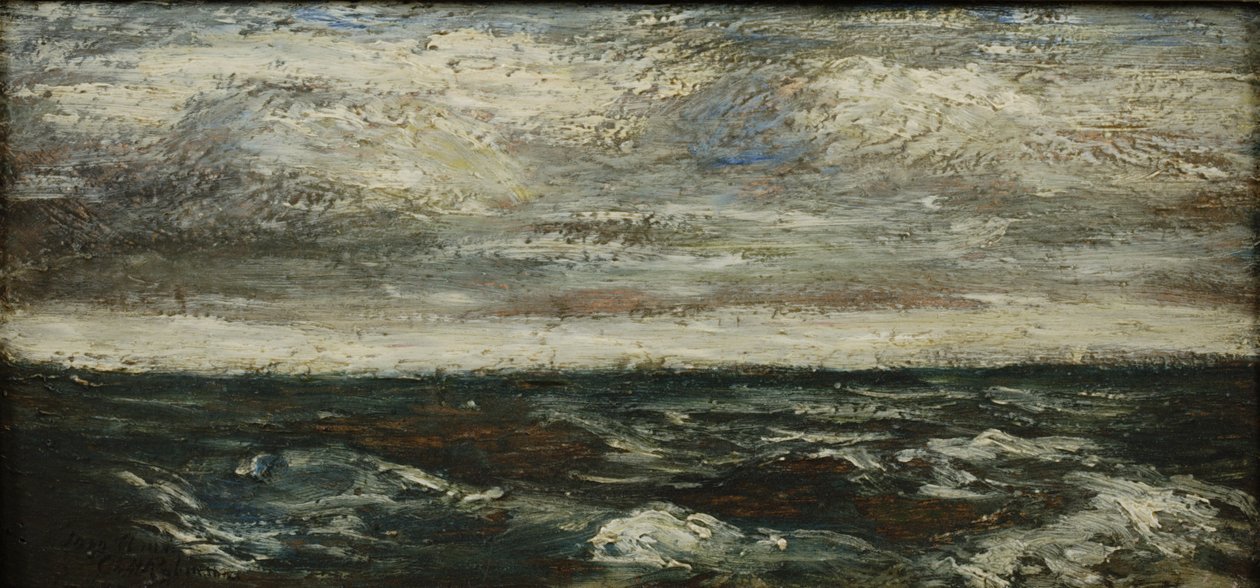 Marine, 1907 (olie på træpanel) af Albert Pinkham Ryder