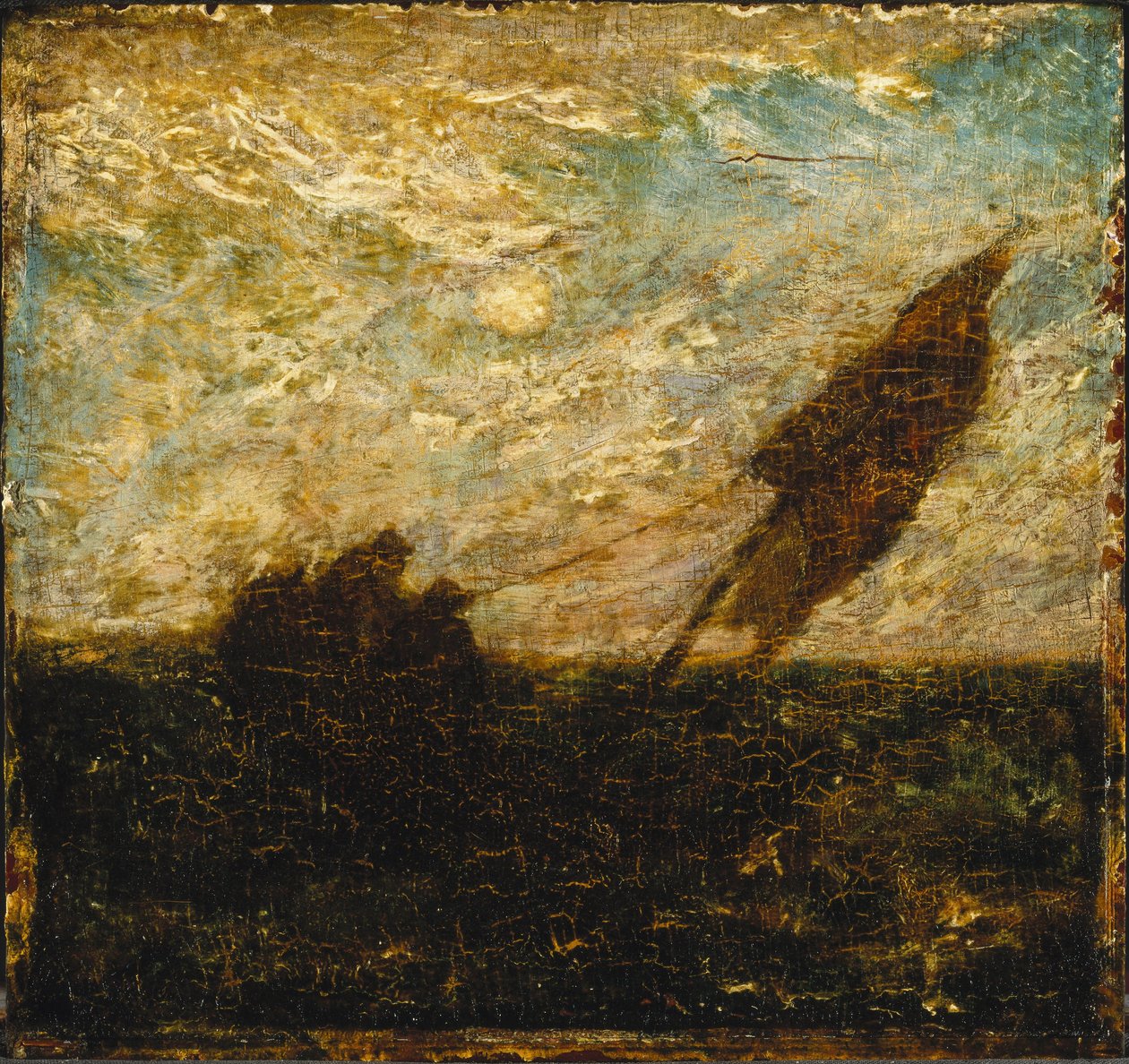 Spild af vand er deres felt af Albert Pinkham Ryder