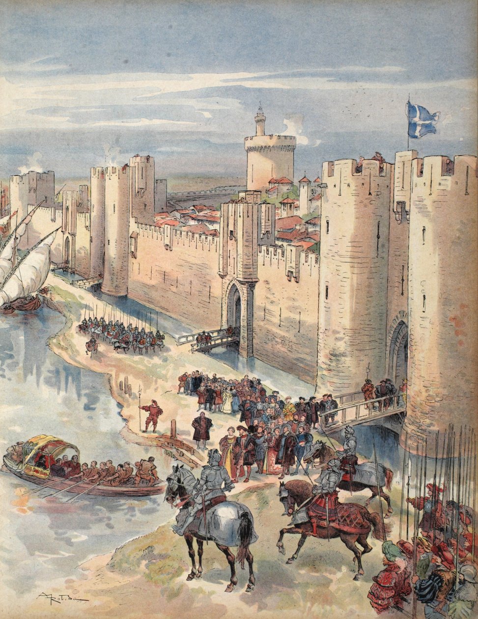 Interview af Aigues-Mortes, illustration fra 