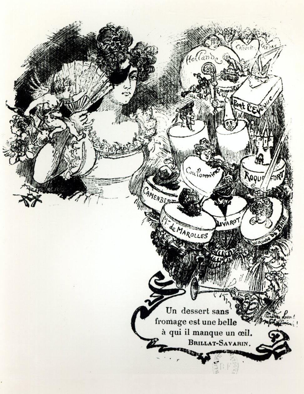Osten, illustration til Brillat-Savarin aforismer fra 