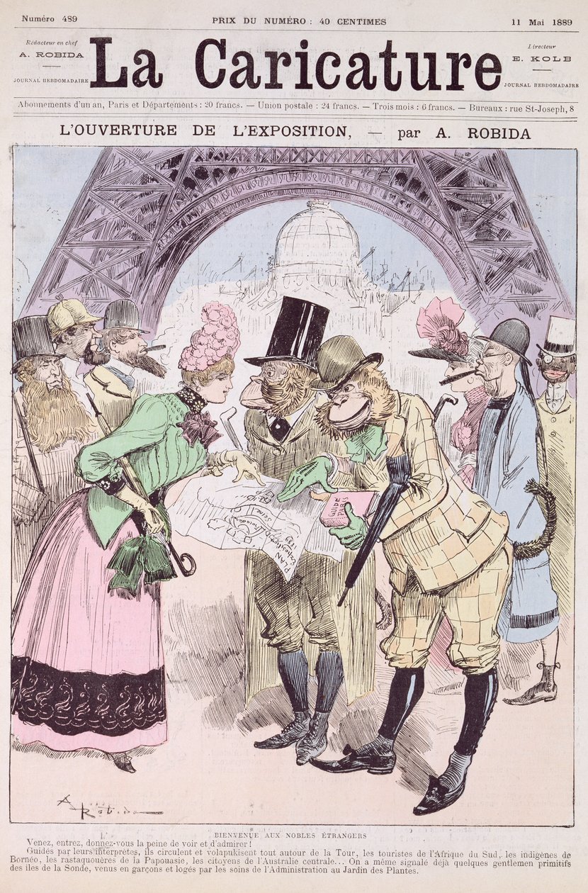 Åbningen af den universelle udstilling i 1889, fra 