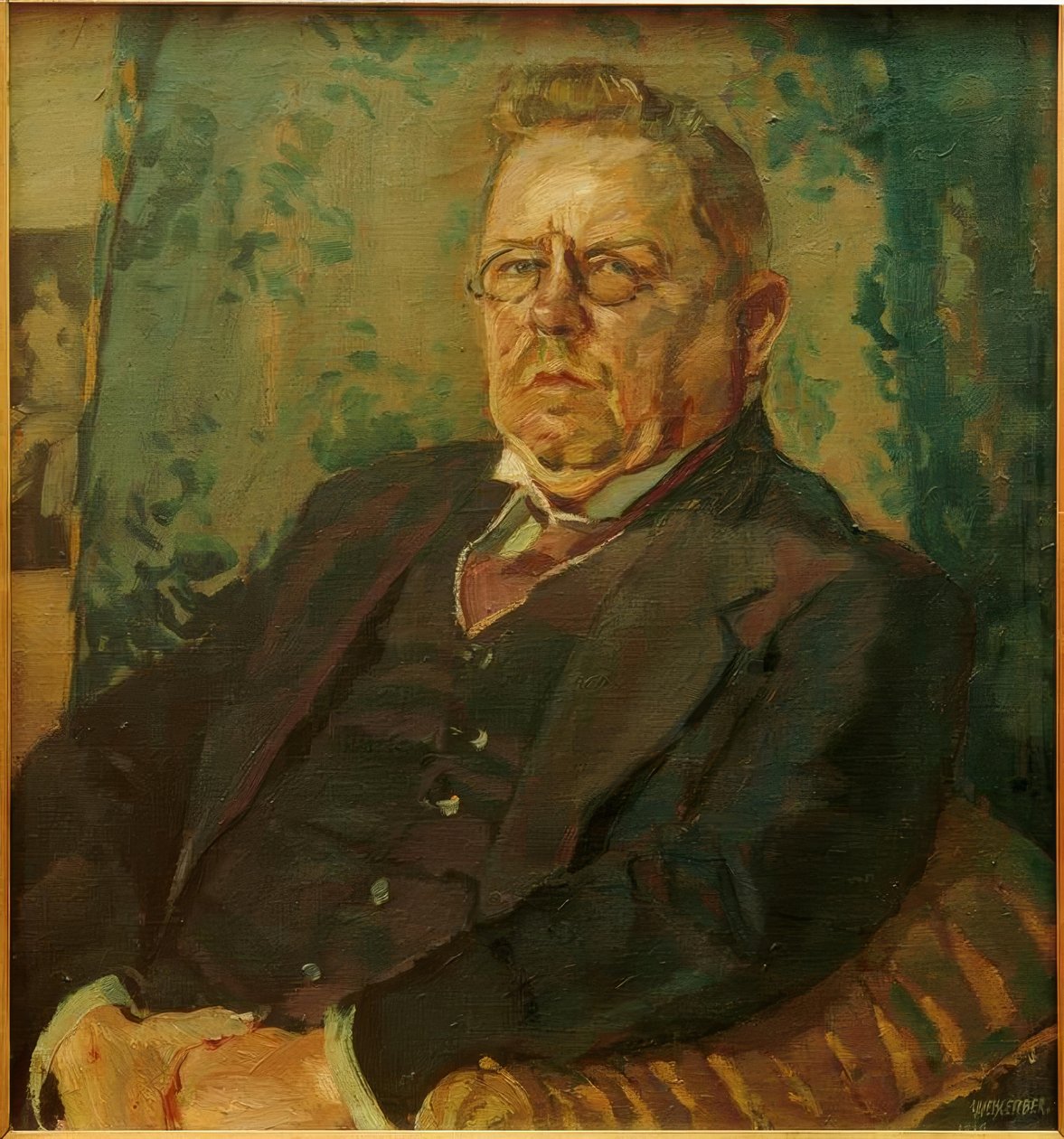 Portræt Max Halbe af Albert Weisgerber