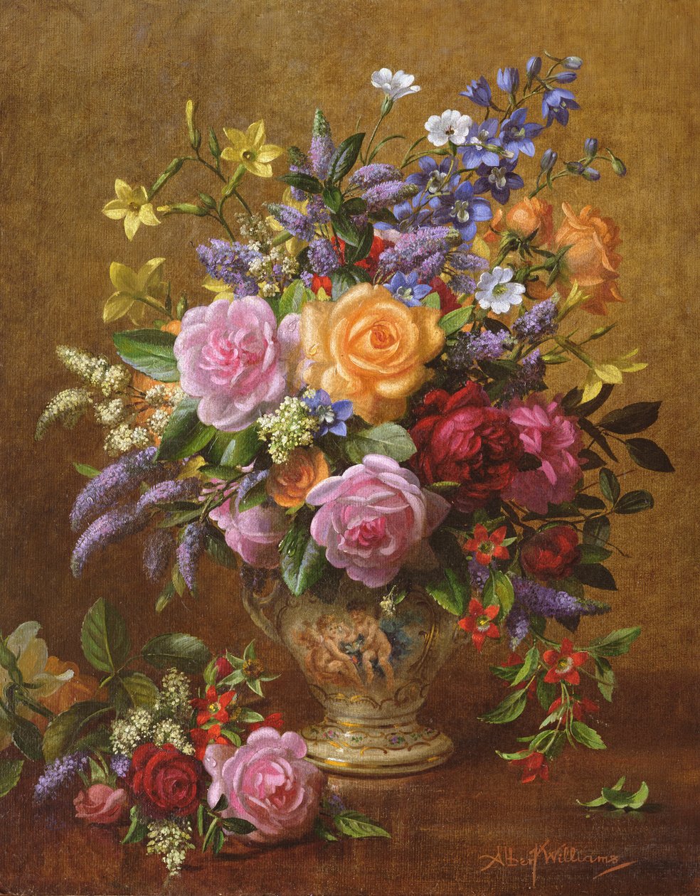 AB2412 En farverig flok af Albert Williams