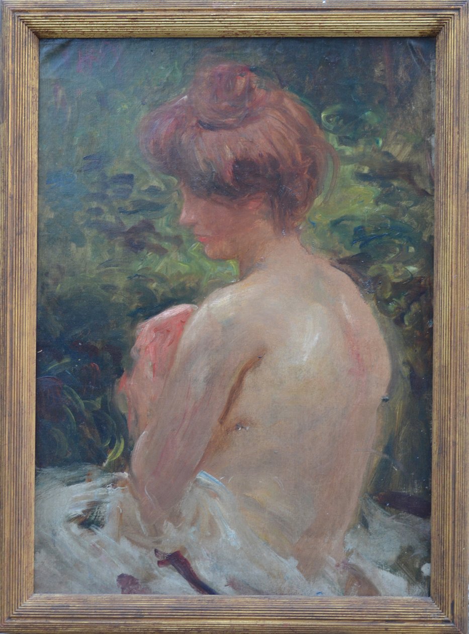 Bademand, ca. 1890 af Albert de Belleroche
