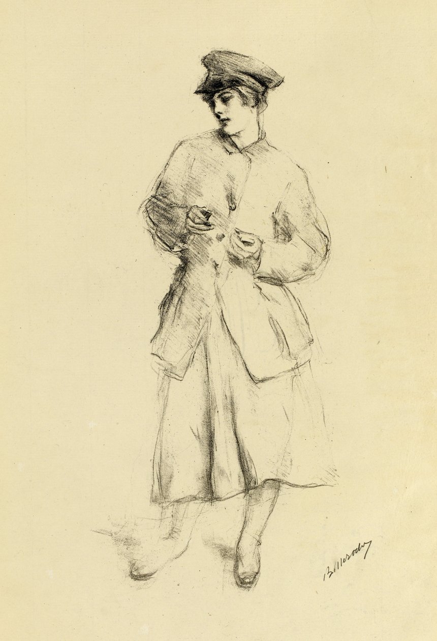 Stol ved pejsen af Albert de Belleroche
