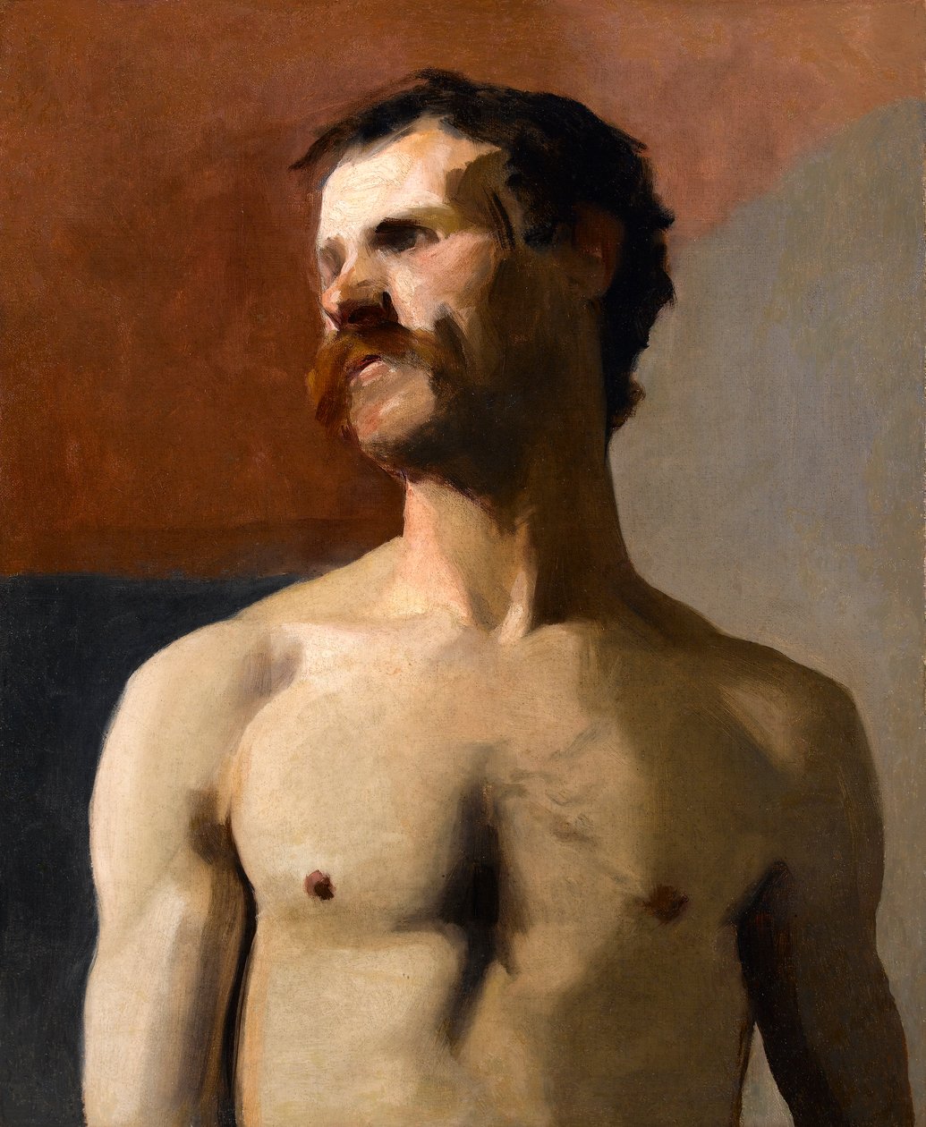 Mand Nøgen - livsstudie, c.1885 af Albert de Belleroche