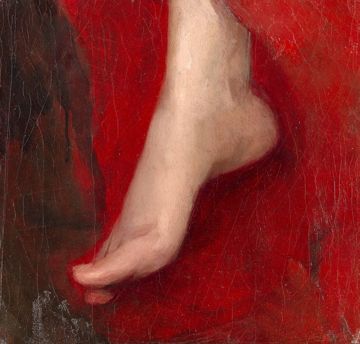 Studie af en fod, begyndelsen af 1880