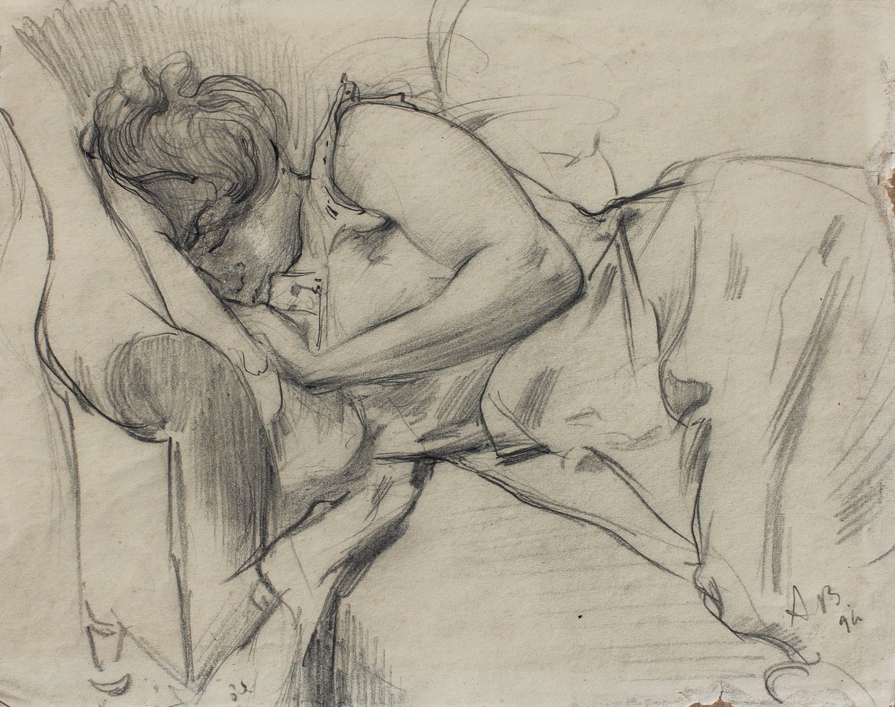 Sovende kvinde, 1894 af Albert de Belleroche