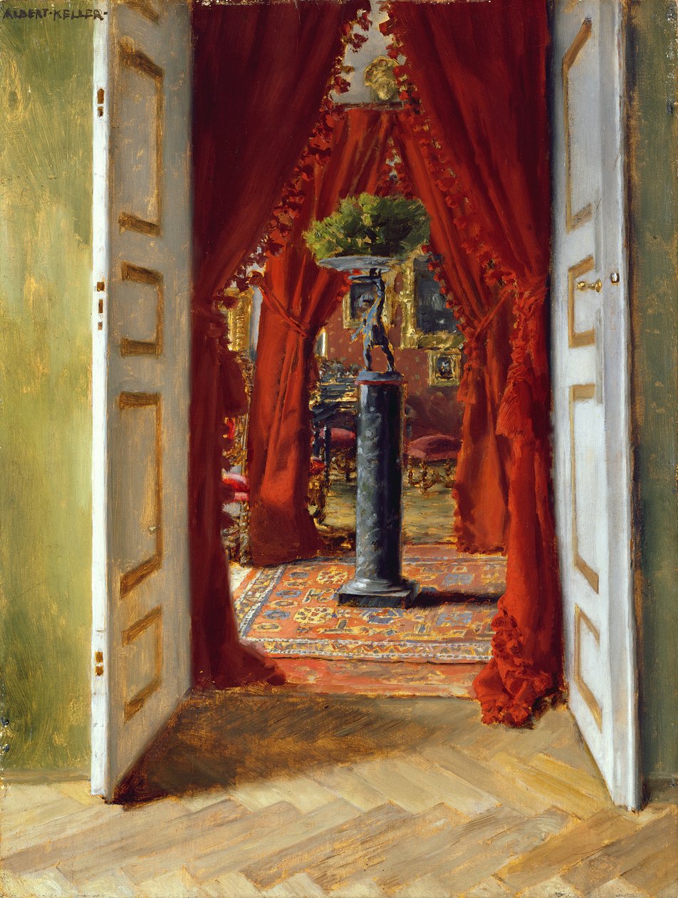 Det røde rum, 1882 af Albert von Keller