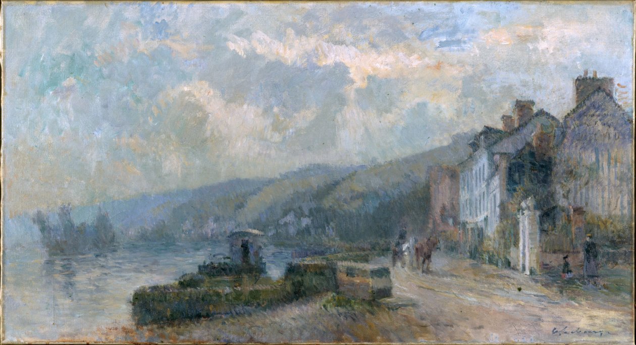 Regnvejr, ca. 1901 (olie på lærred (rustning)) af Albert Charles Lebourg