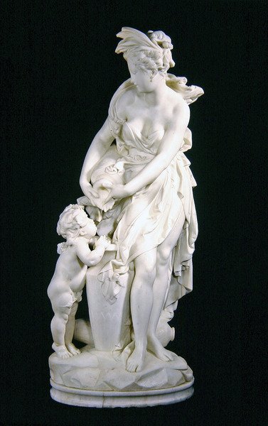 La Source (hvid marmor) af Albert Ernest Carrier Belleuse
