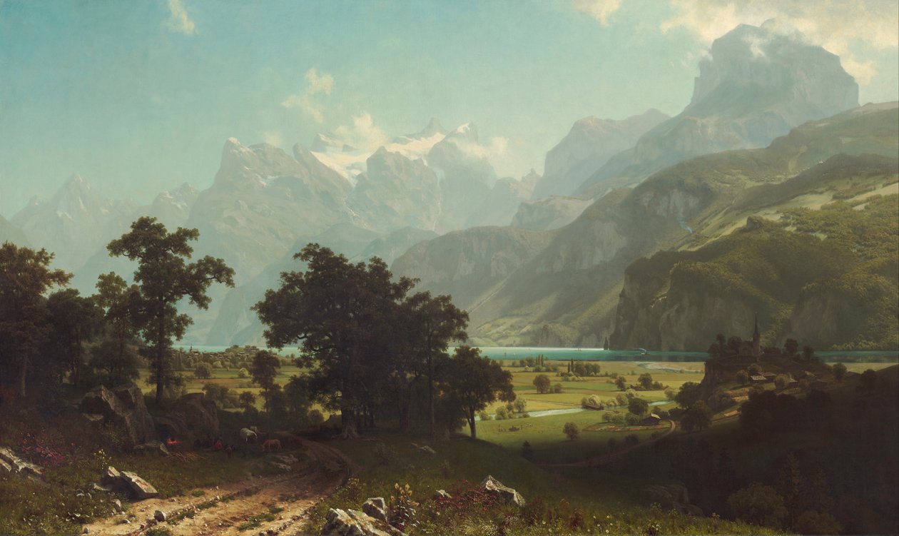 Lake Lucerne af Albert Bierstadt