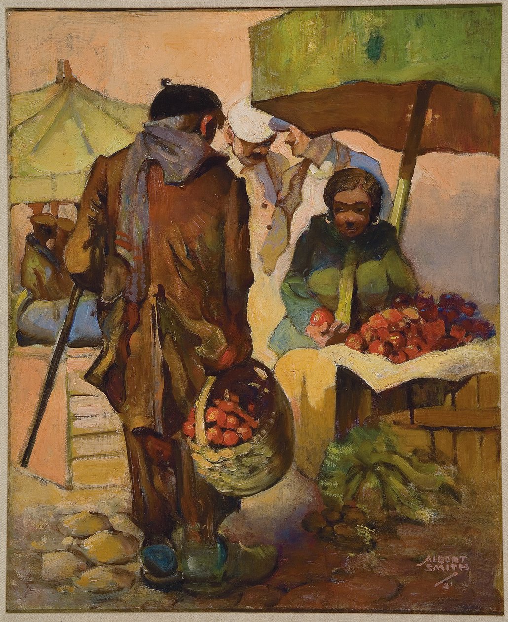 Marked, Nice, Frankrig af Albert A. Smith