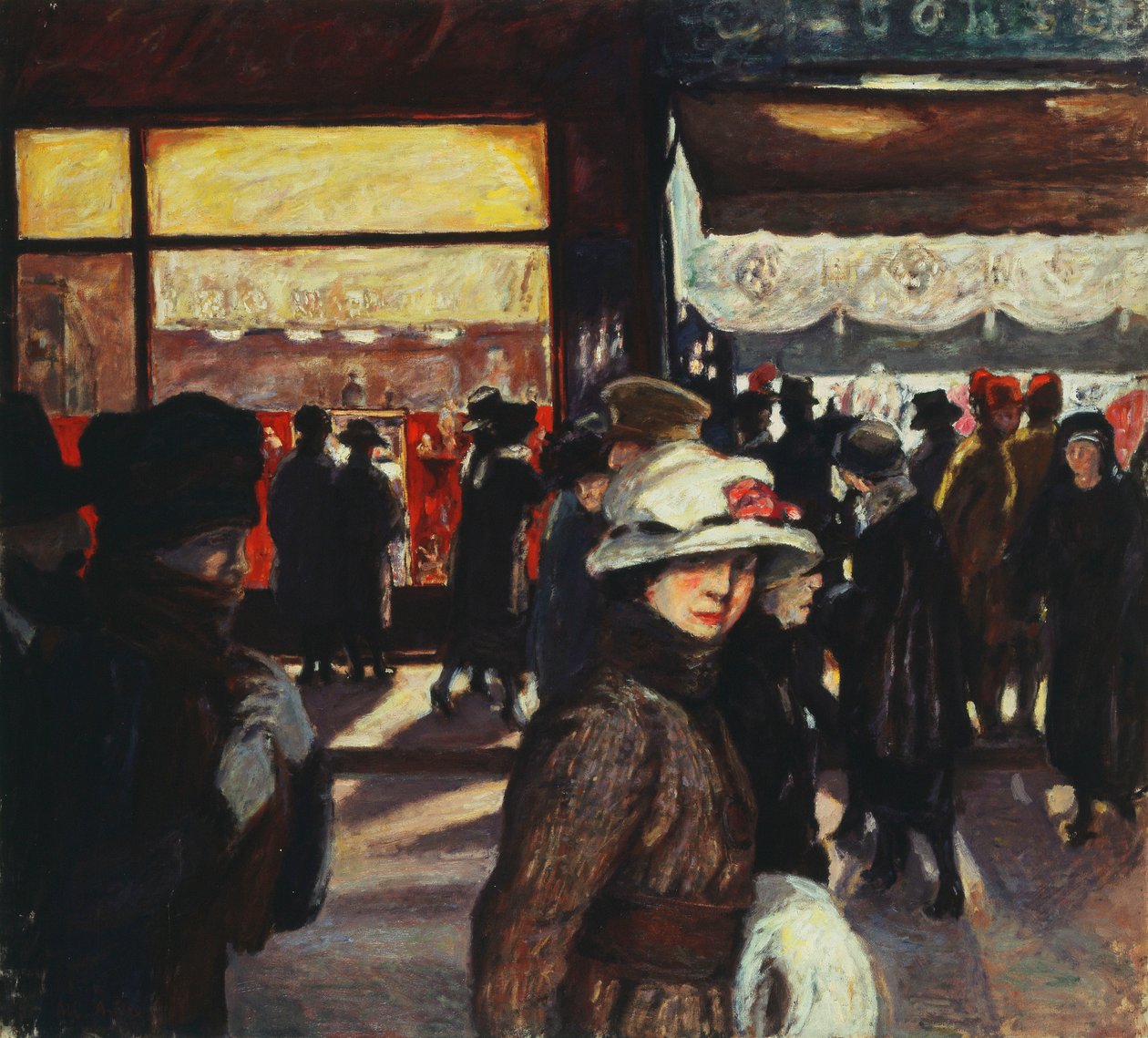 Rue Saint-Ferreol i Marseilles af Albert Andre