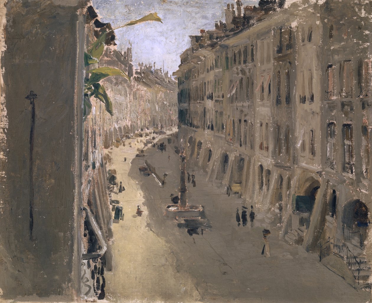 Justice Alley i Bern, ca. 1880-90 af Albert Anker