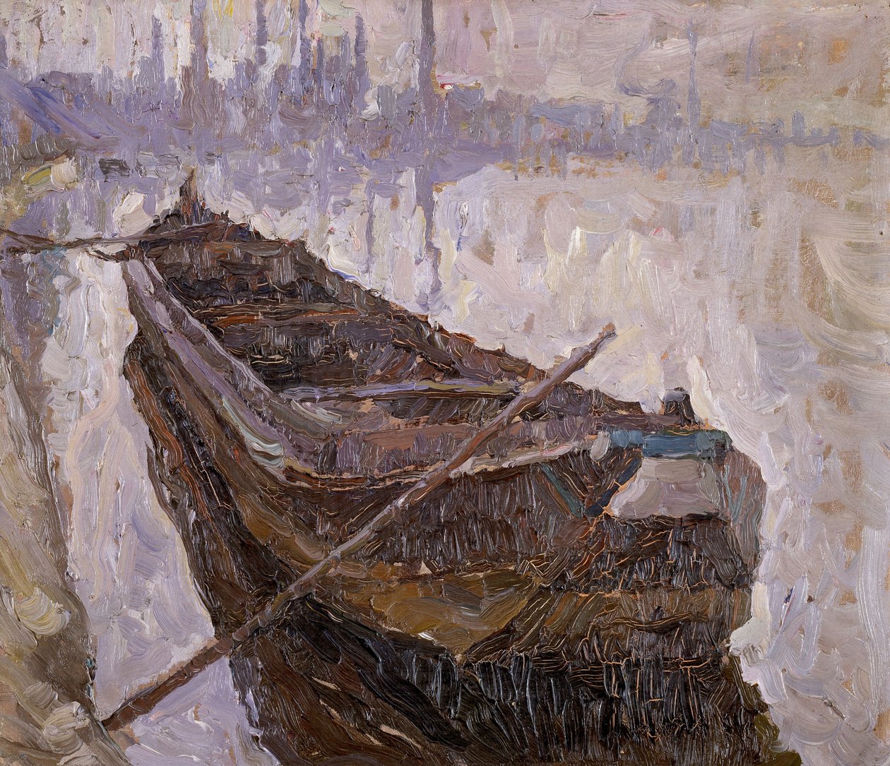 Indlandsfartøj på Meuse af Albert Baertsoen