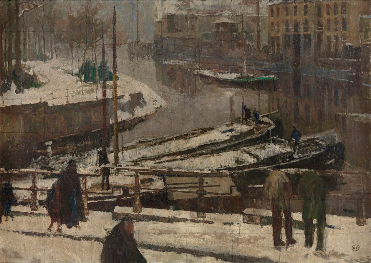 Tøvejret i Gent af Albert Baertsoen