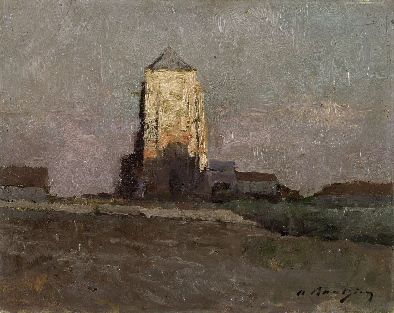 Kirken i Mariakerke (Oostende) af Albert Baertsoen