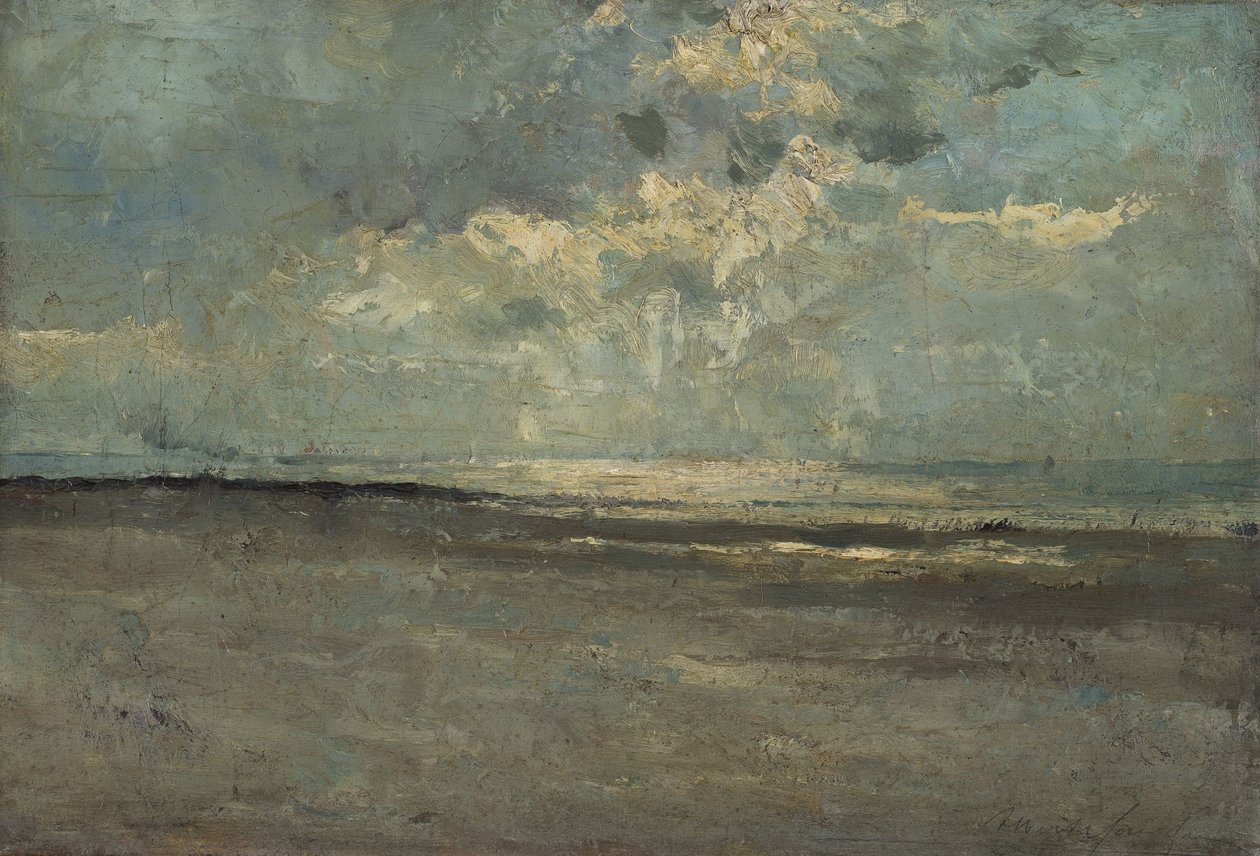Lysrefleks på havet af Albert Baertsoen
