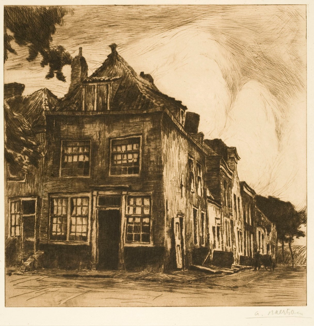 Huse i Zeeland (Gamle huse i Middelburg) af Albert Baertsoen
