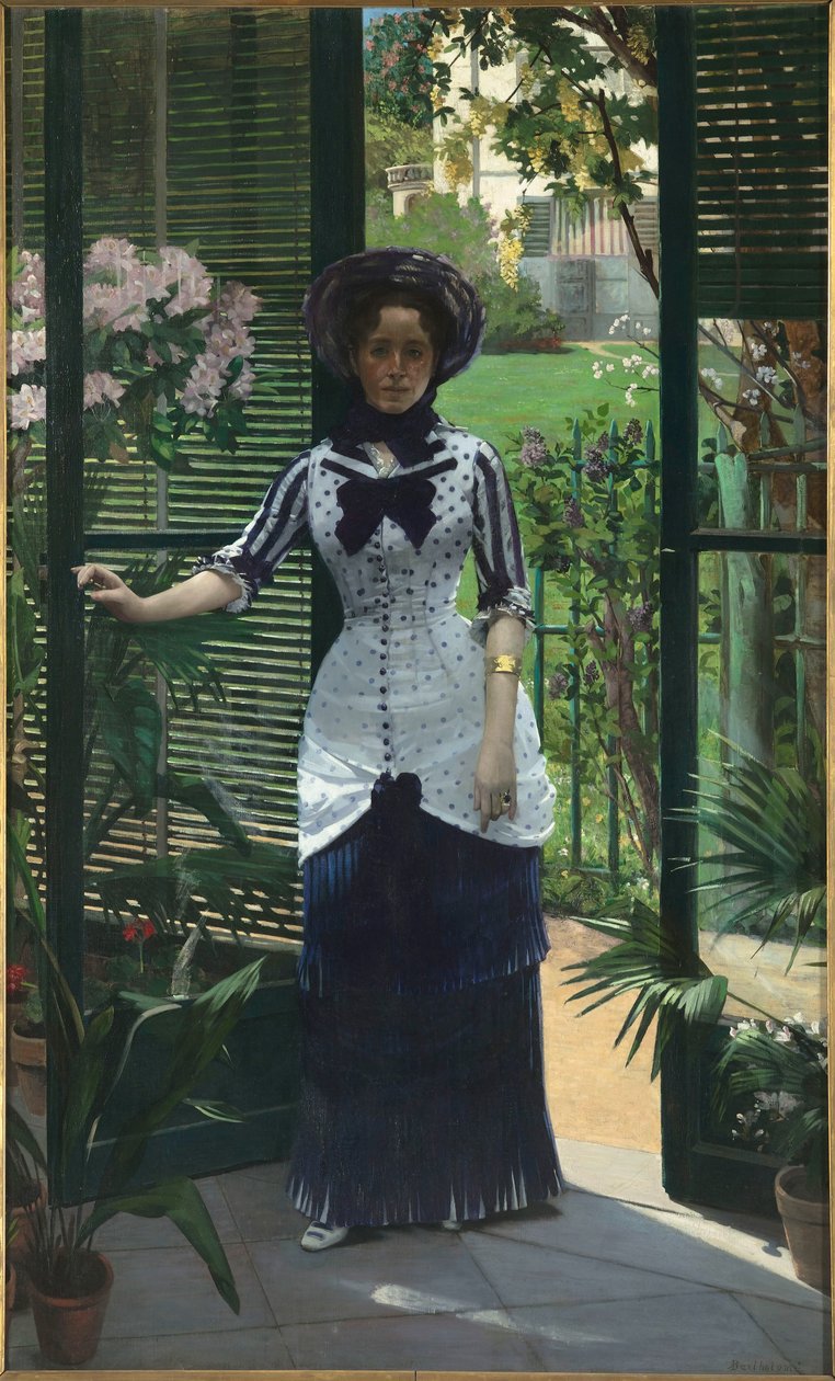 I drivhuset I drivhuset, ca 1881. af Albert Bartholomé