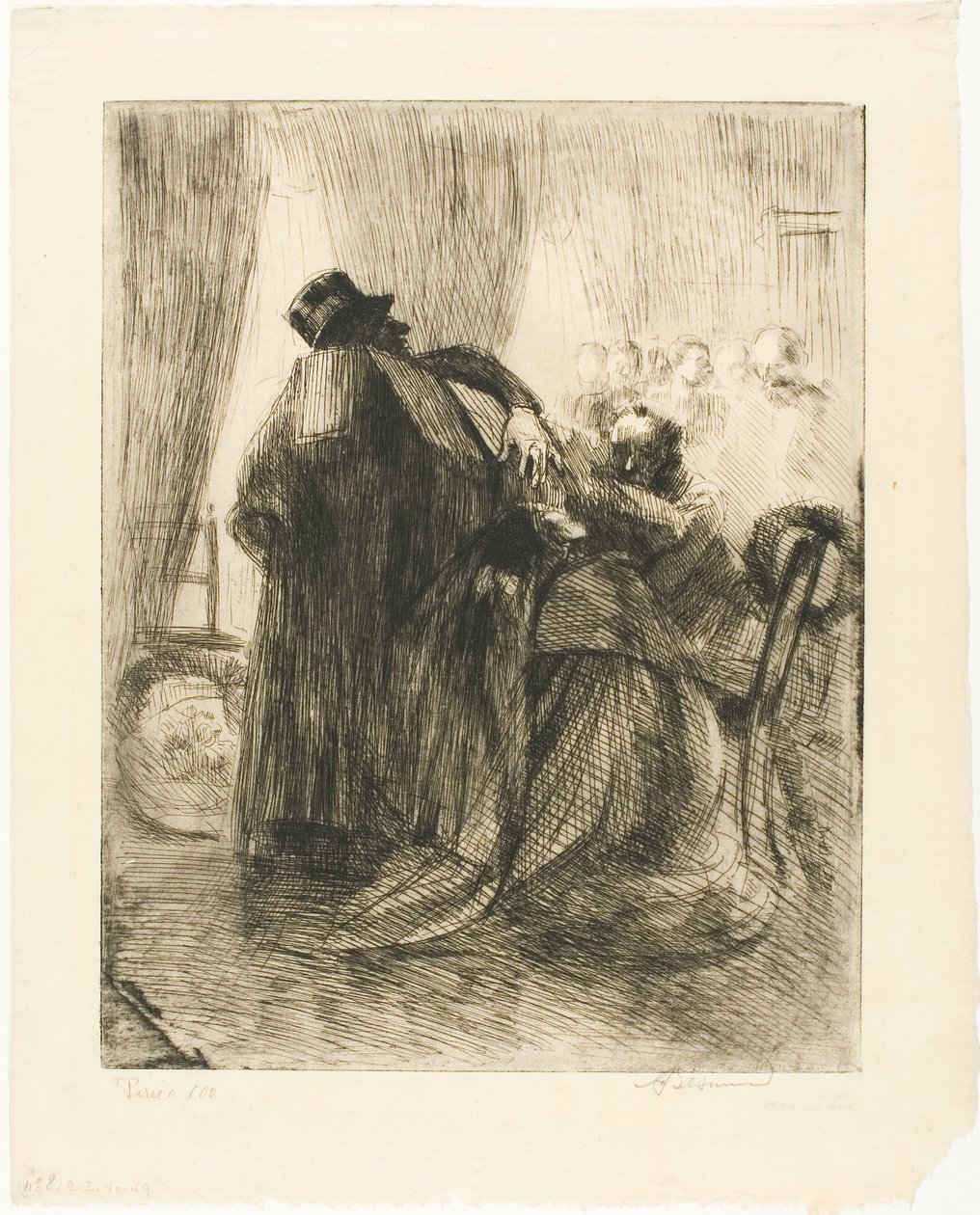 Sorg, plade fem fra Woman af Albert Besnard