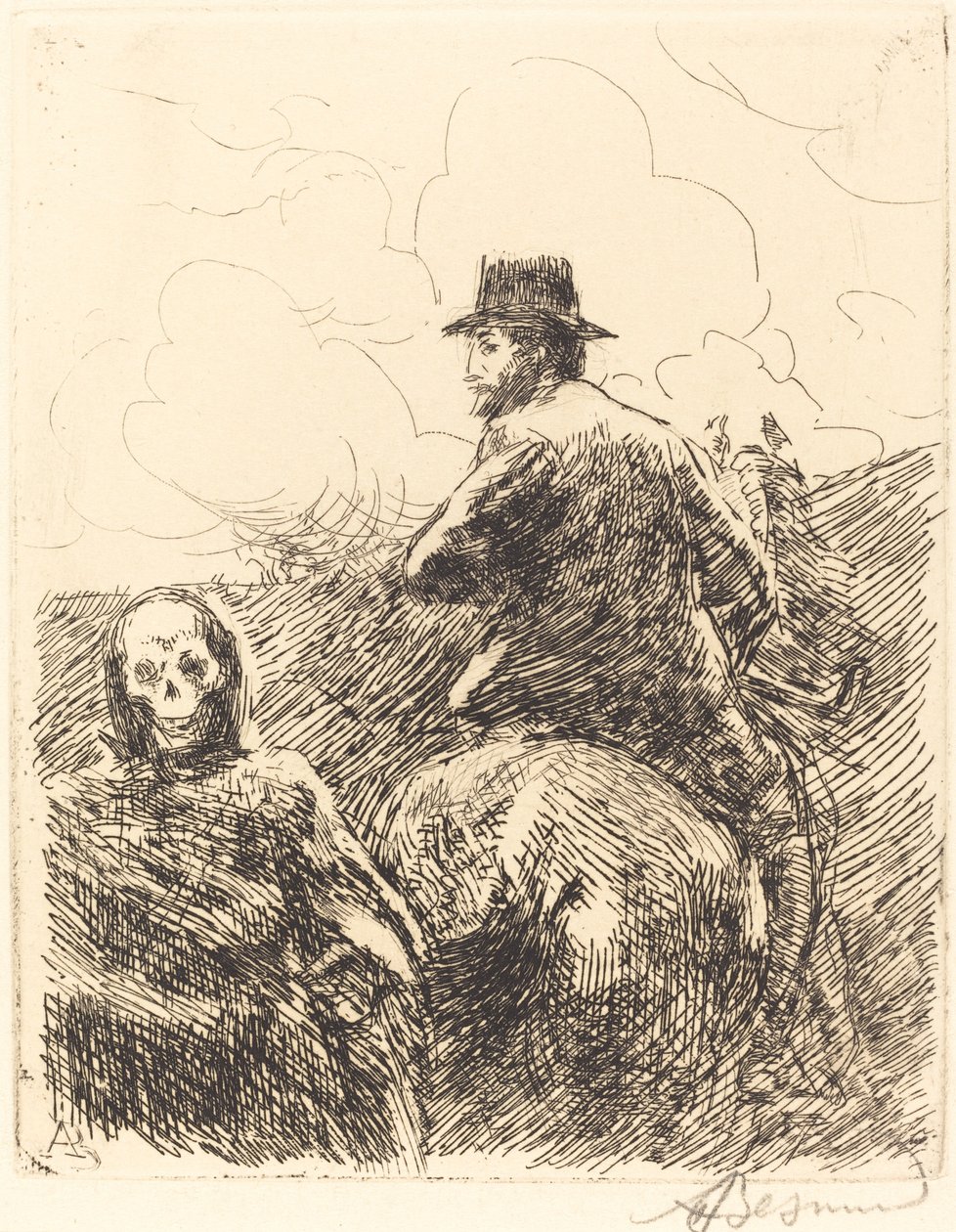 Fare passeret (fare passeret) af Albert Besnard
