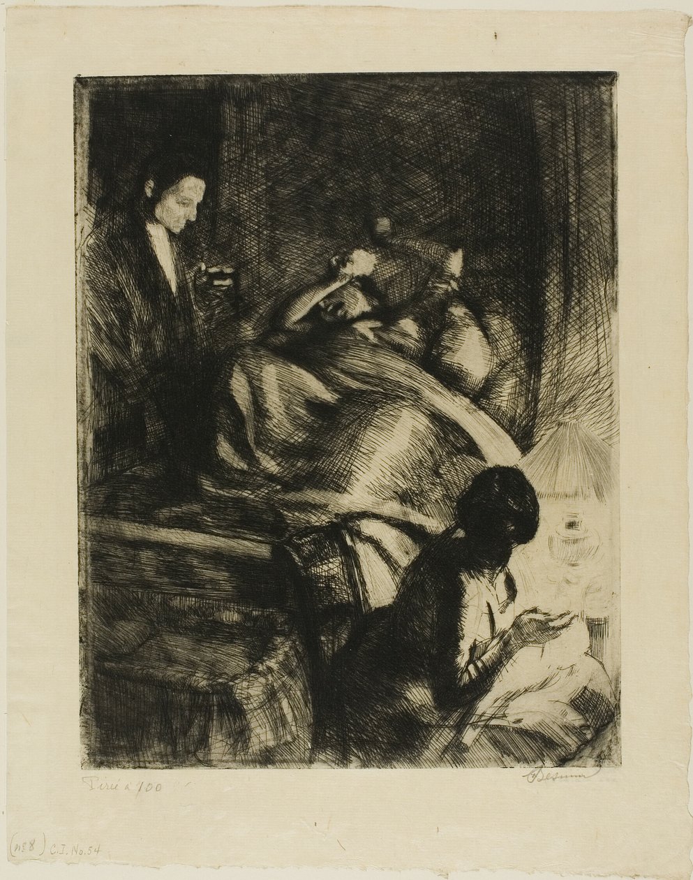 Levering, tallerken tre fra Woman af Albert Besnard
