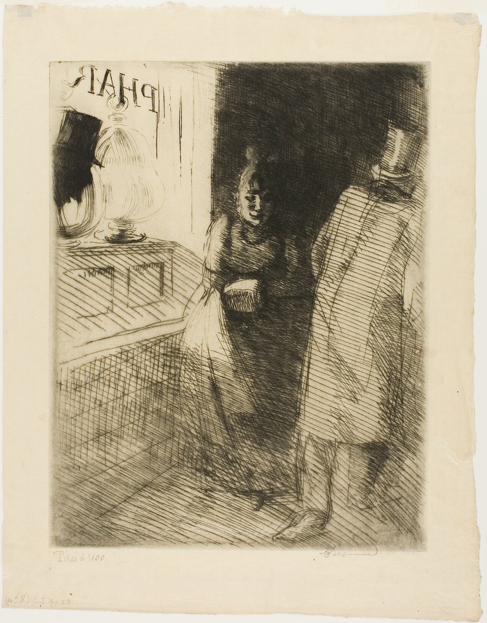 Prostitution, plade ti fra Woman af Albert Besnard