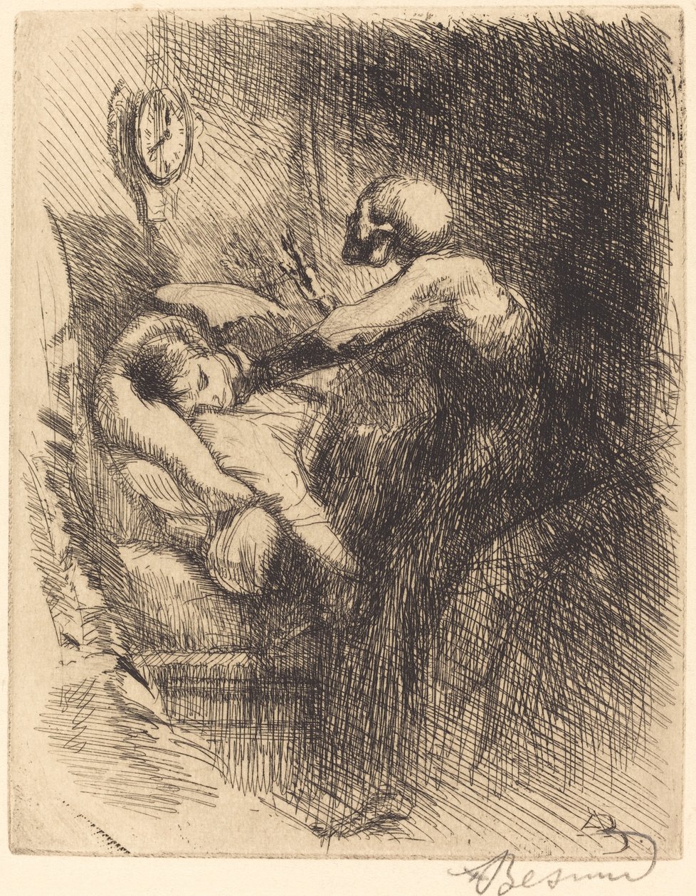 Punktlig af Albert Besnard