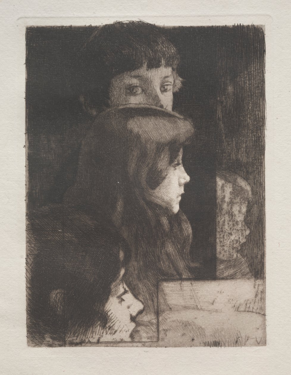Studie af hoveder af Albert Besnard