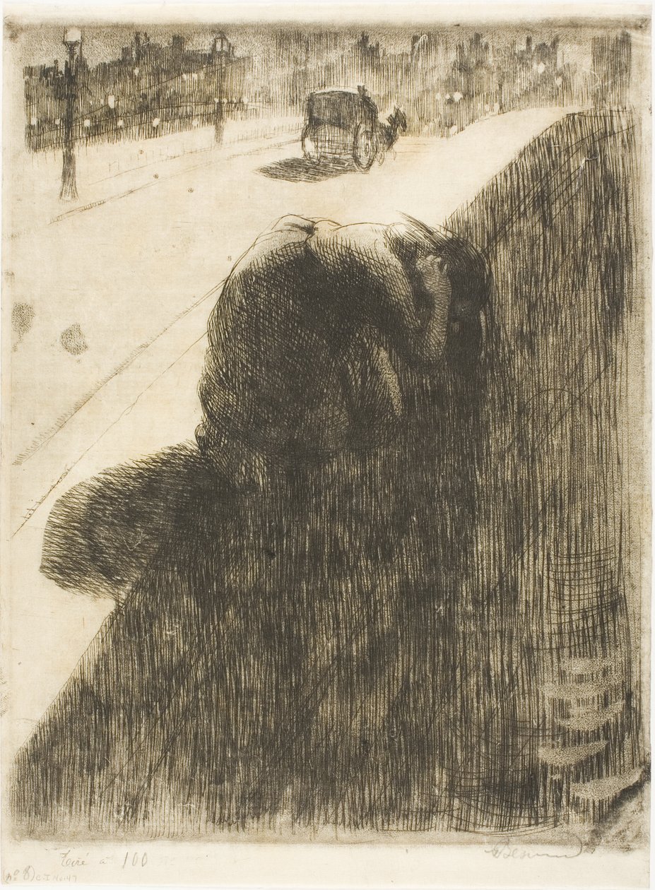Selvmord, plade 11 fra Woman af Albert Besnard