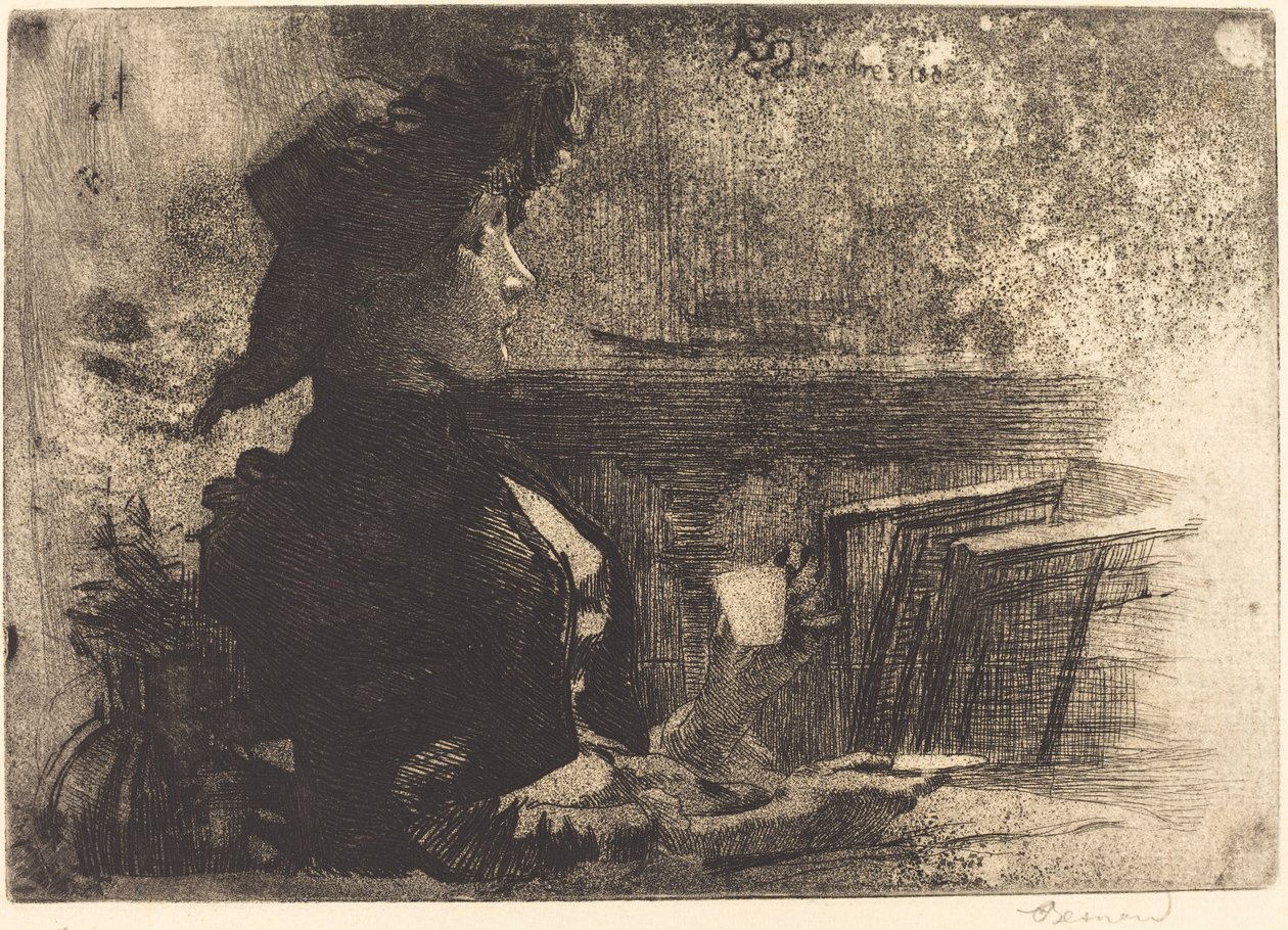Kop te af Albert Besnard