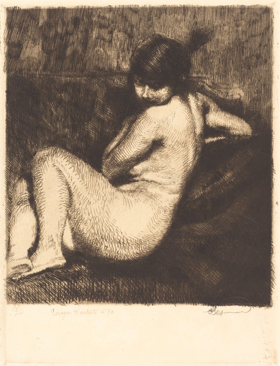 Den fjerklædte turban af Albert Besnard