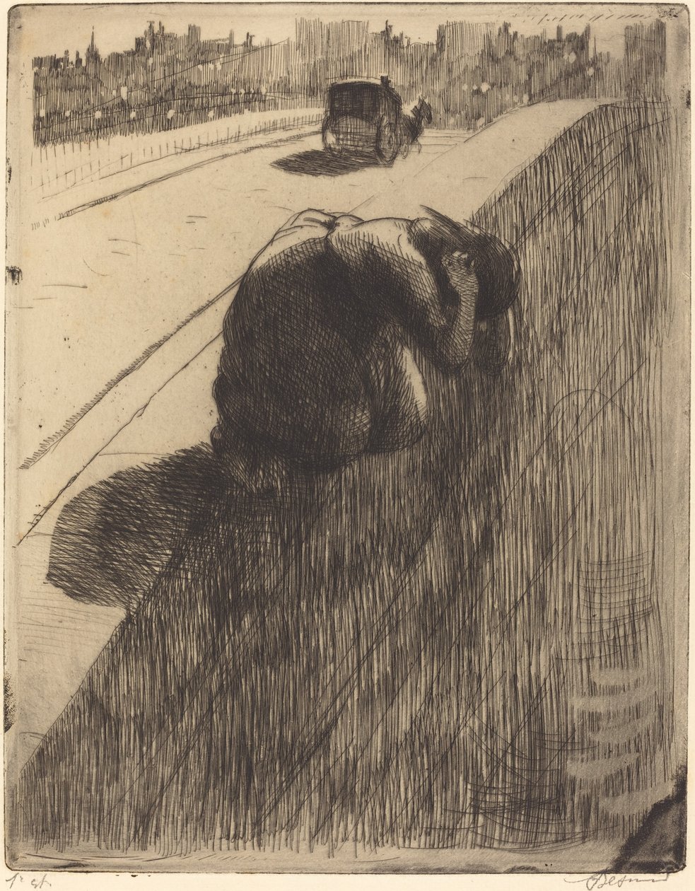 Selvmordet (Le Suicide) af Albert Besnard