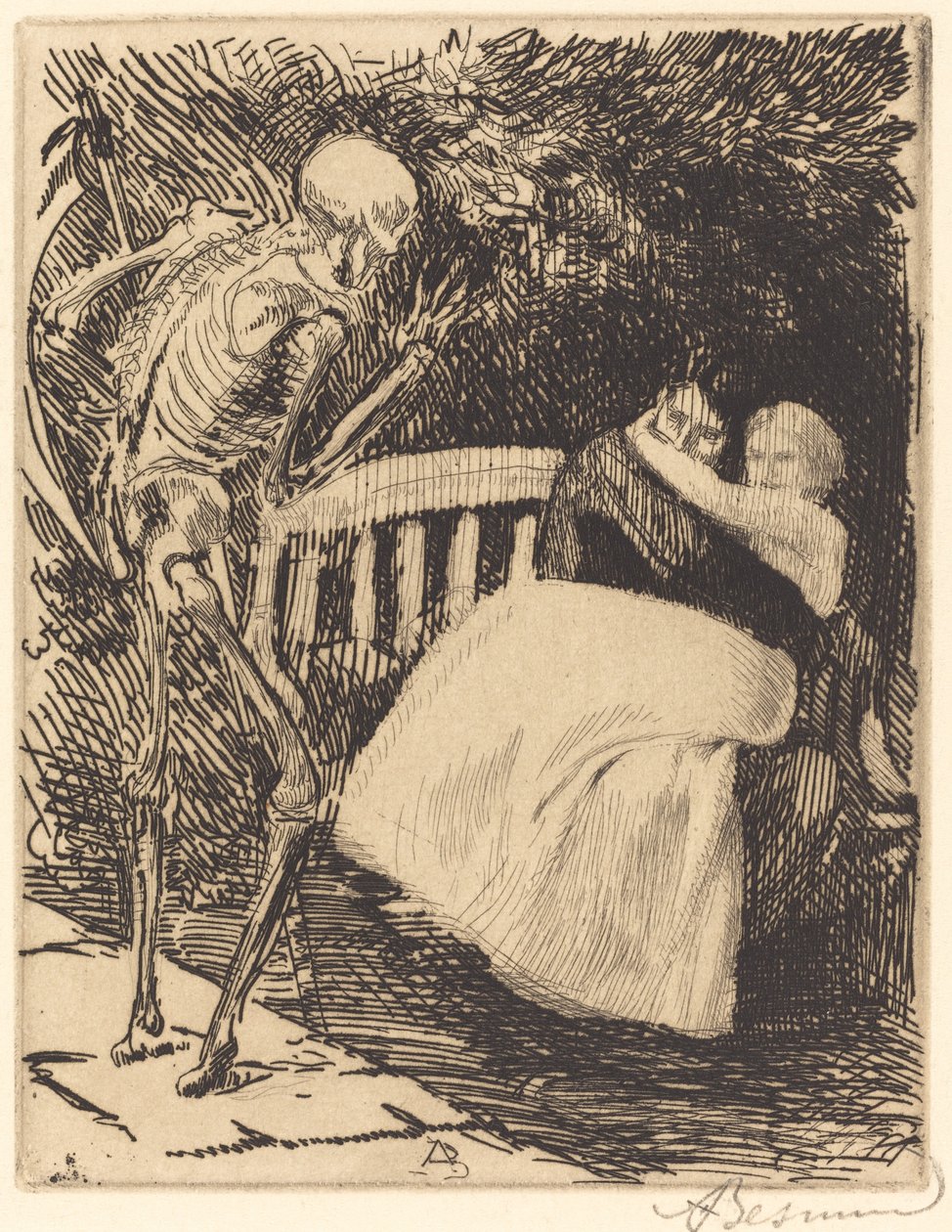 Advarslen af Albert Besnard