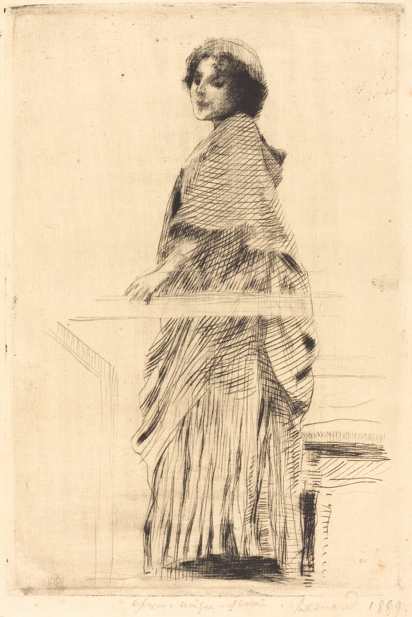 Kvinde i en Kap af Albert Besnard