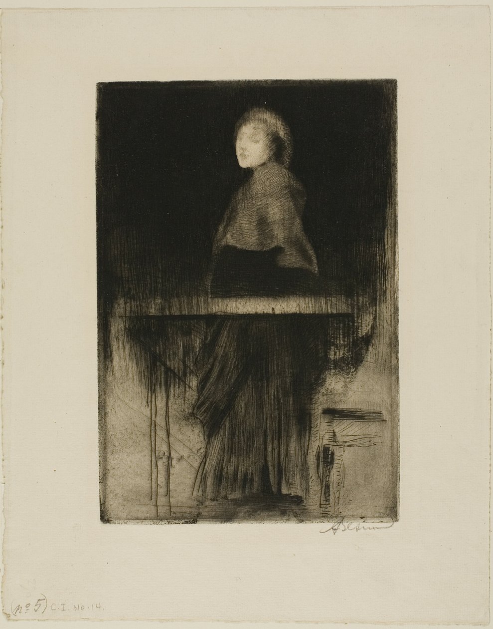 Kvinde i en Kap af Albert Besnard