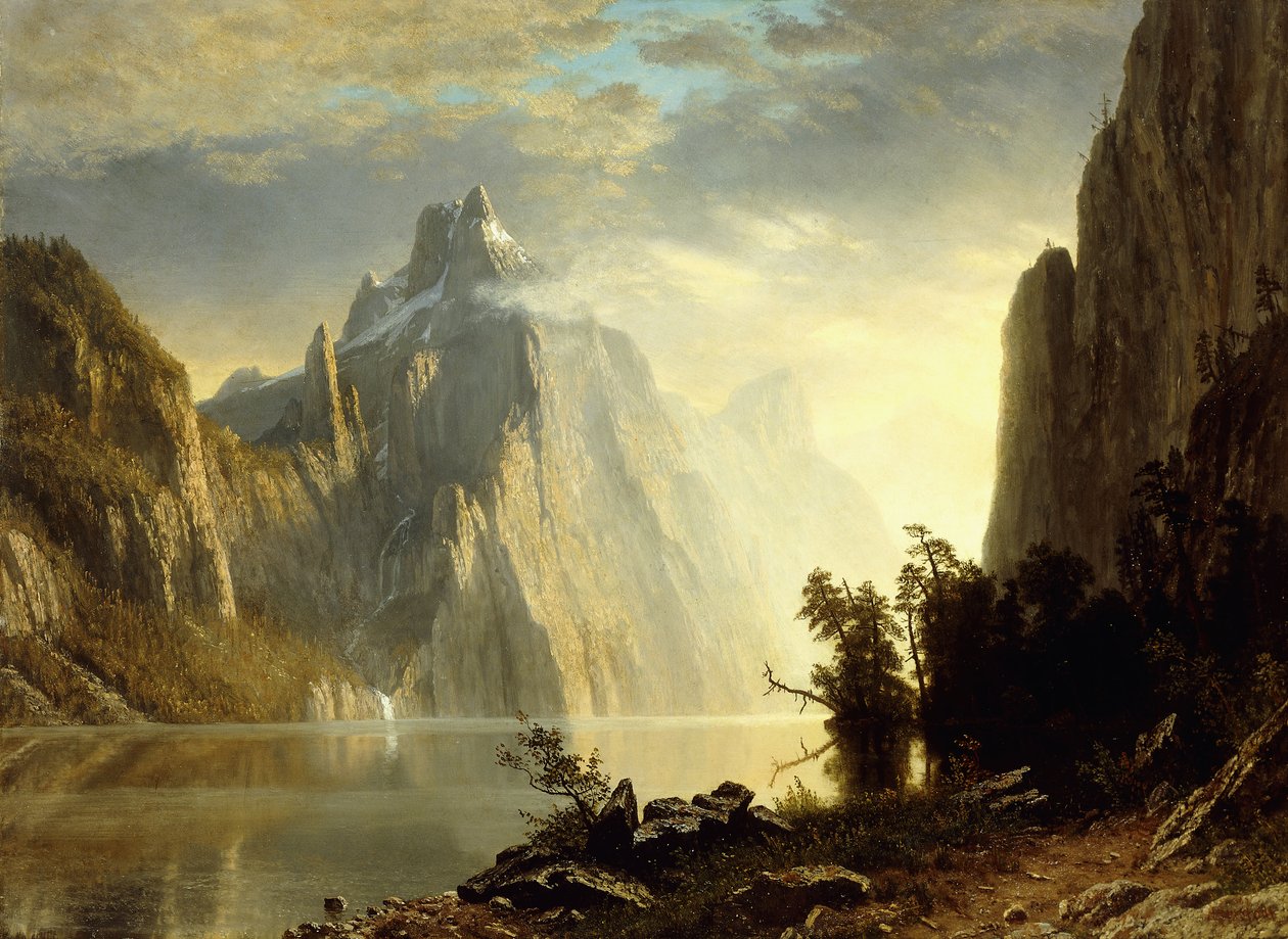 En sø i Sierra Nevada, 1867 af Albert Bierstadt