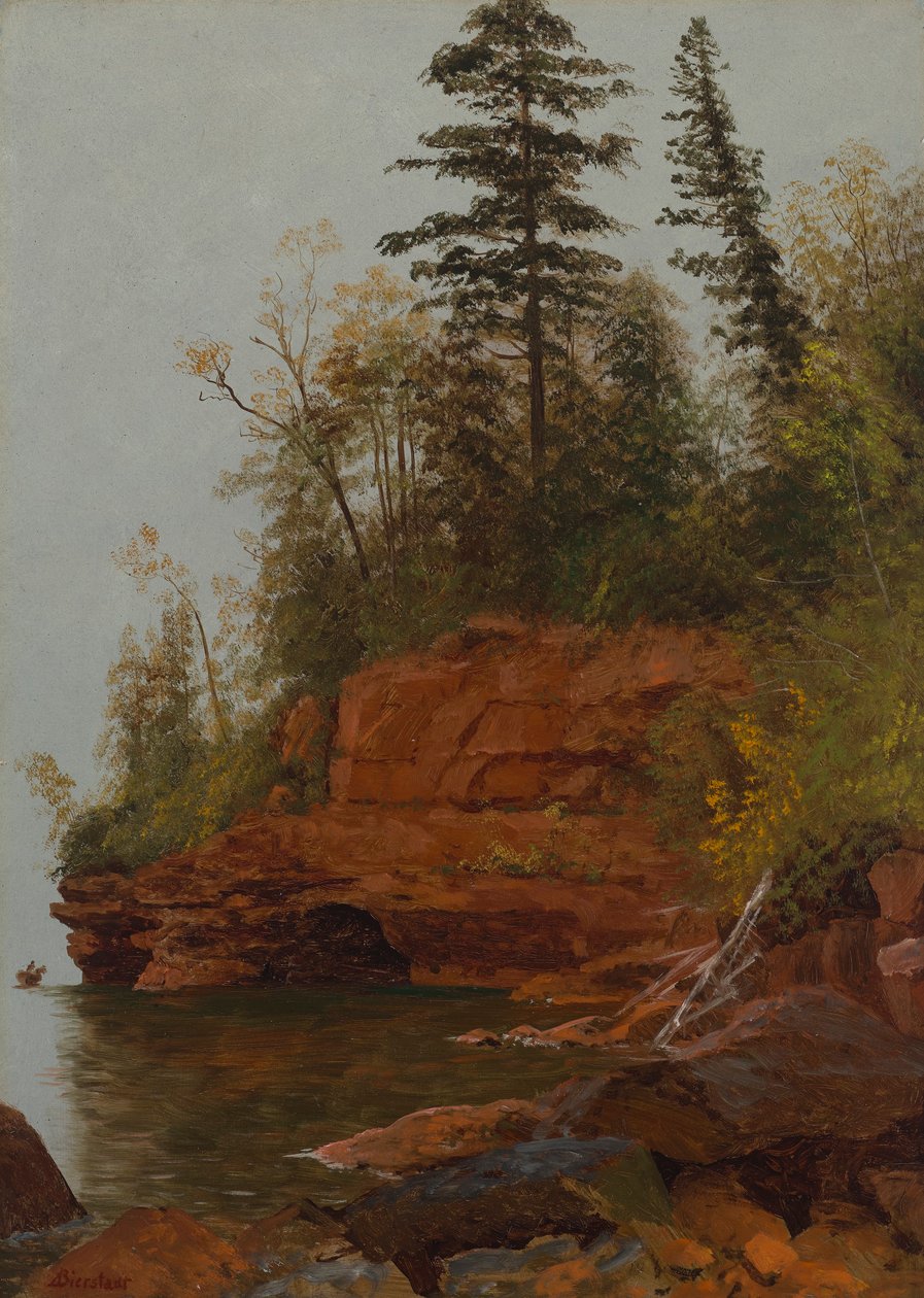 En stenet bugt af Albert Bierstadt