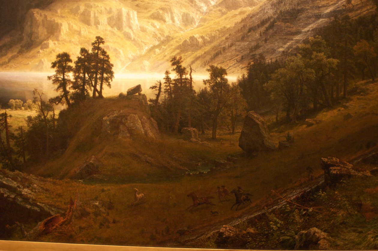 En storm i Rocky Mountains, Mt. Rosalie af Albert Bierstadt