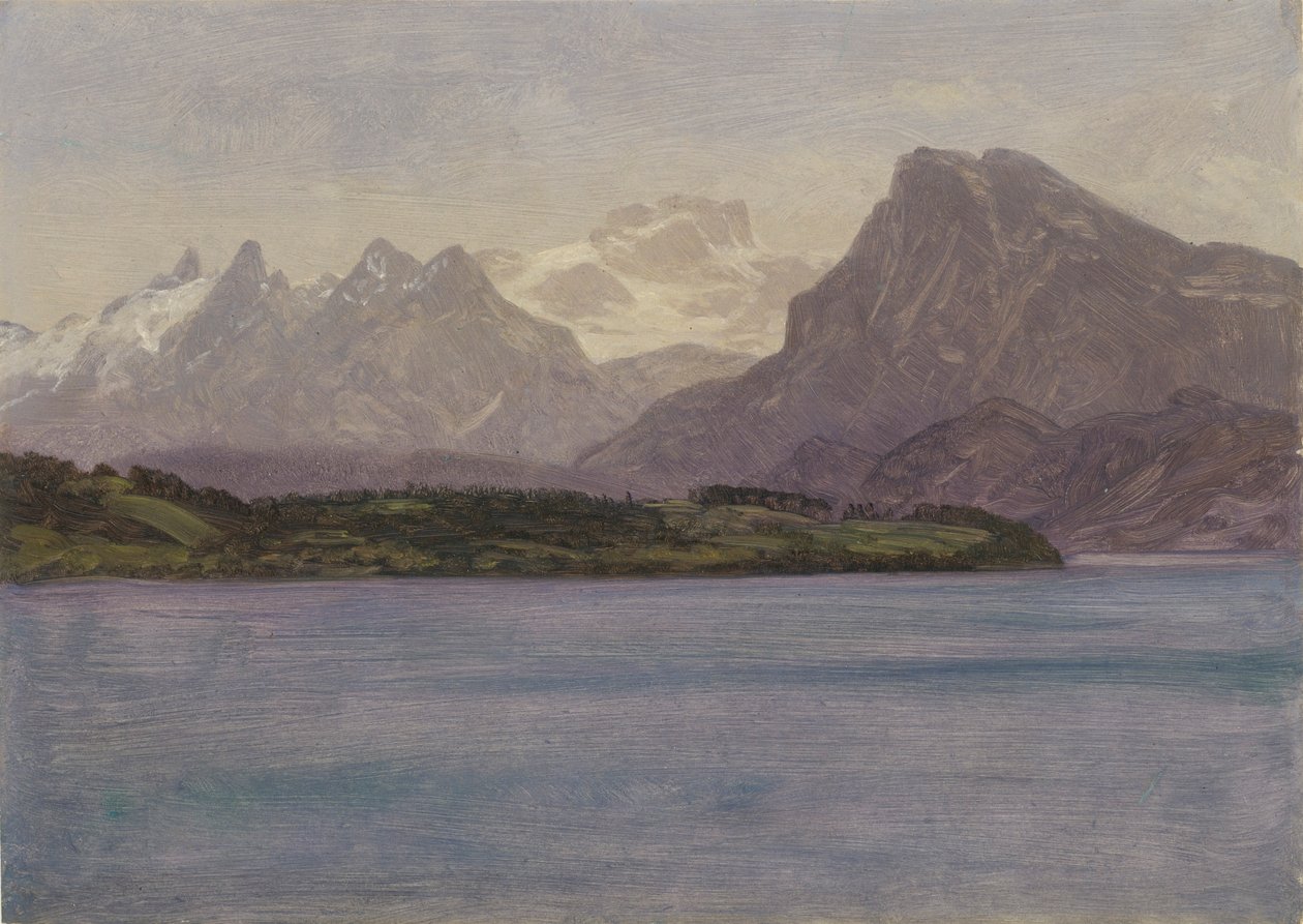 Alaskas kyststrækning af Albert Bierstadt