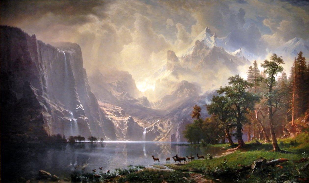 Blandt Sierra Nevada, Californien af Albert Bierstadt