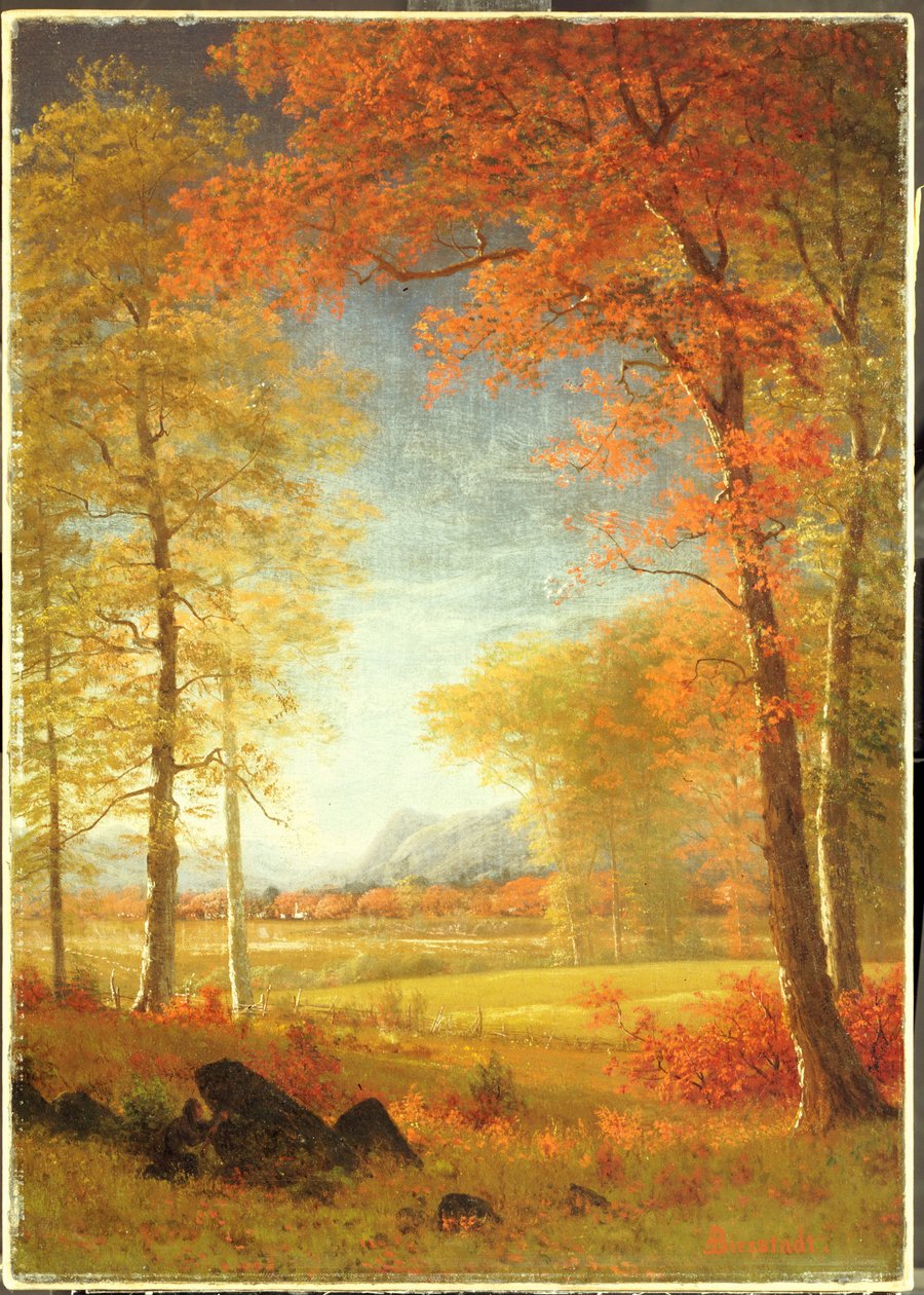Efterår i Amerika, Oneida County, New York af Albert Bierstadt