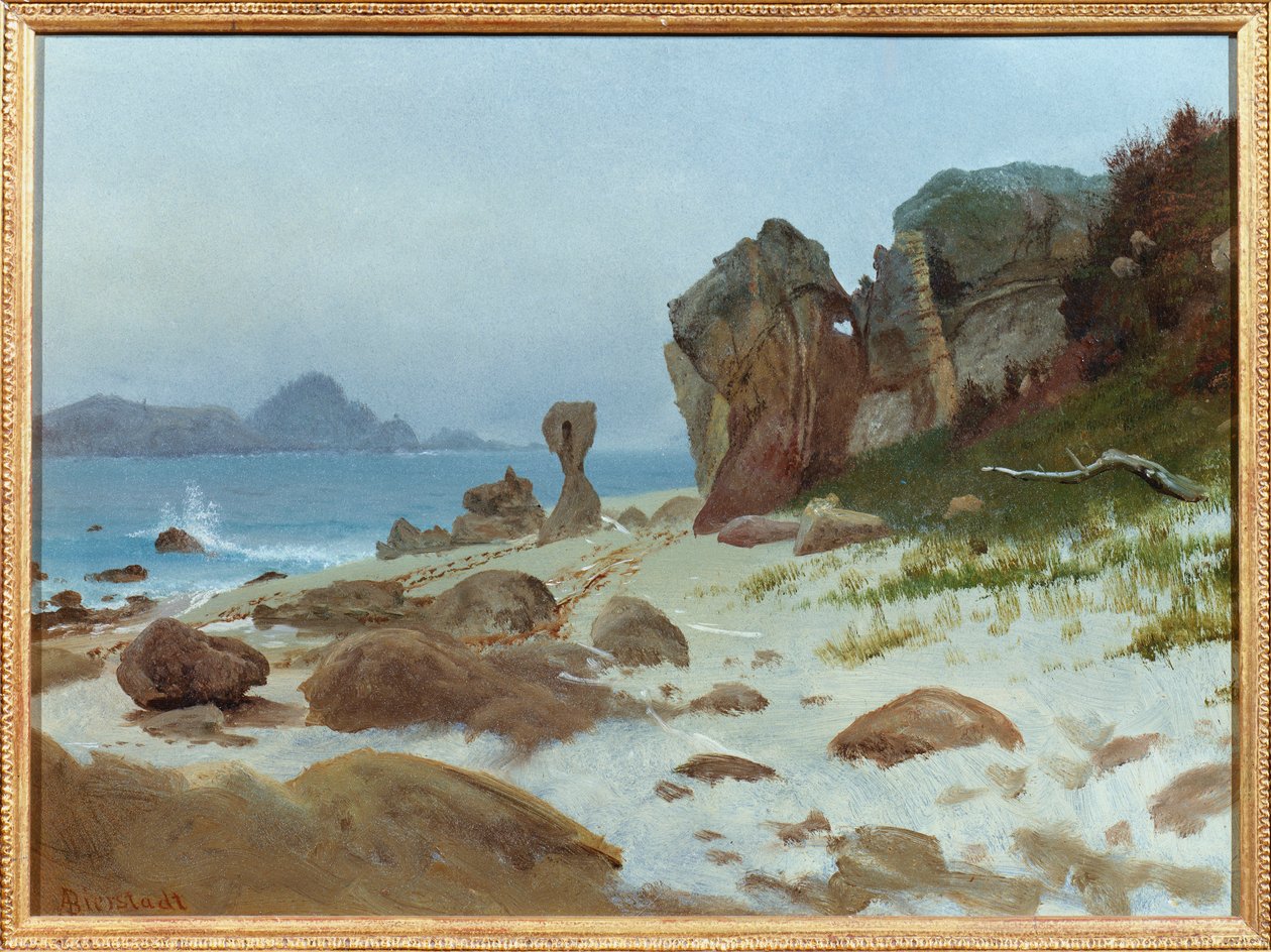 Monterey-bugten af Albert Bierstadt
