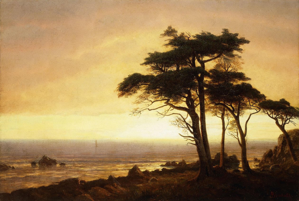 Californiens kyst, af Albert Bierstadt