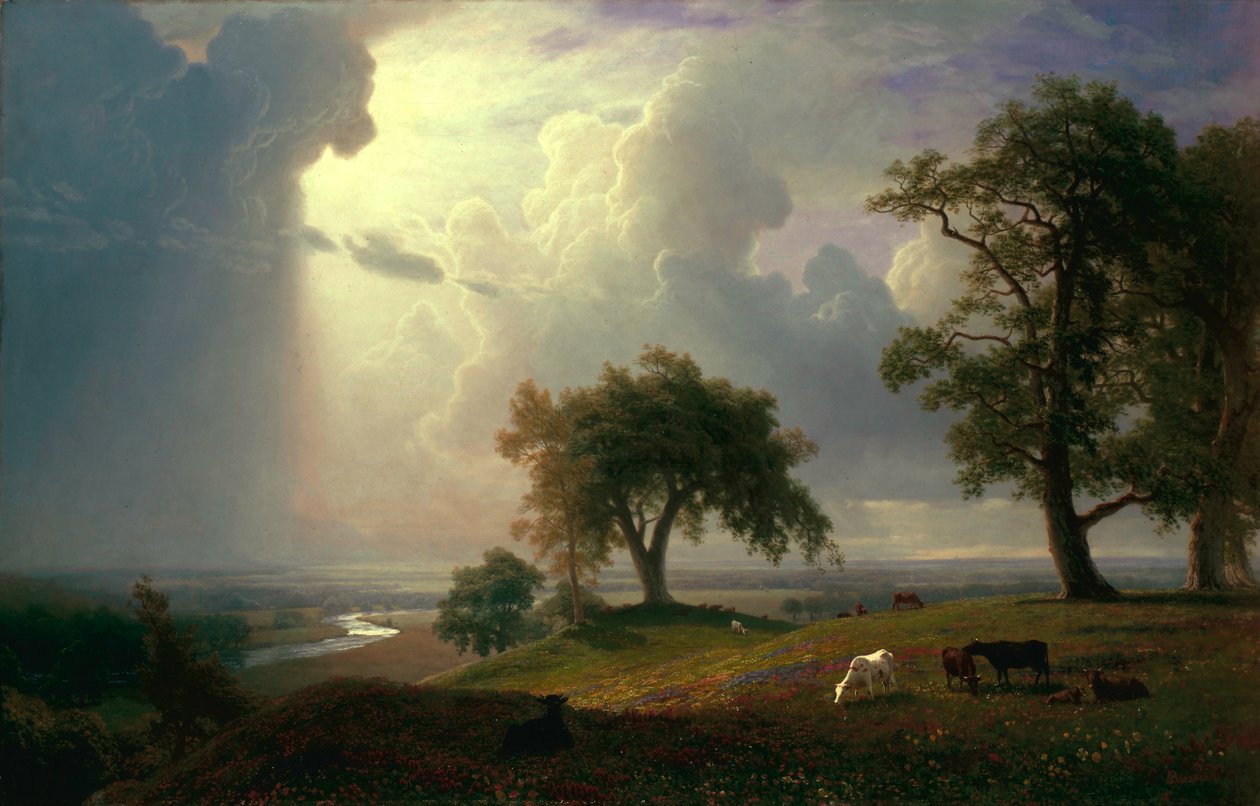 Forår i Californien  af Albert Bierstadt