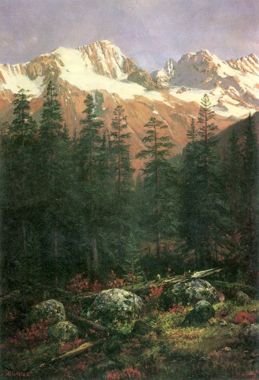 Canadiske Rockies af Albert Bierstadt