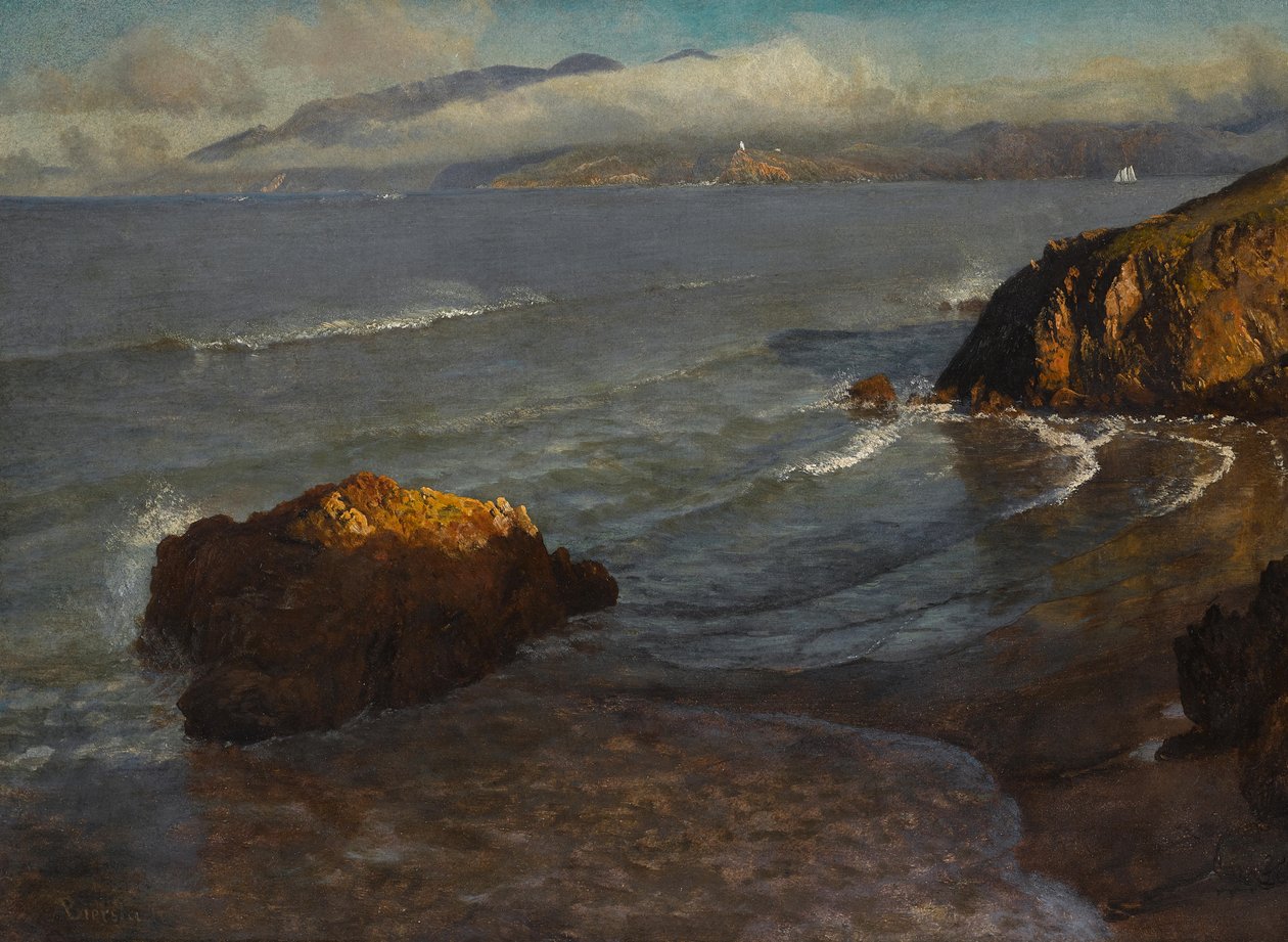 Indgang til Golden Gate af Albert Bierstadt