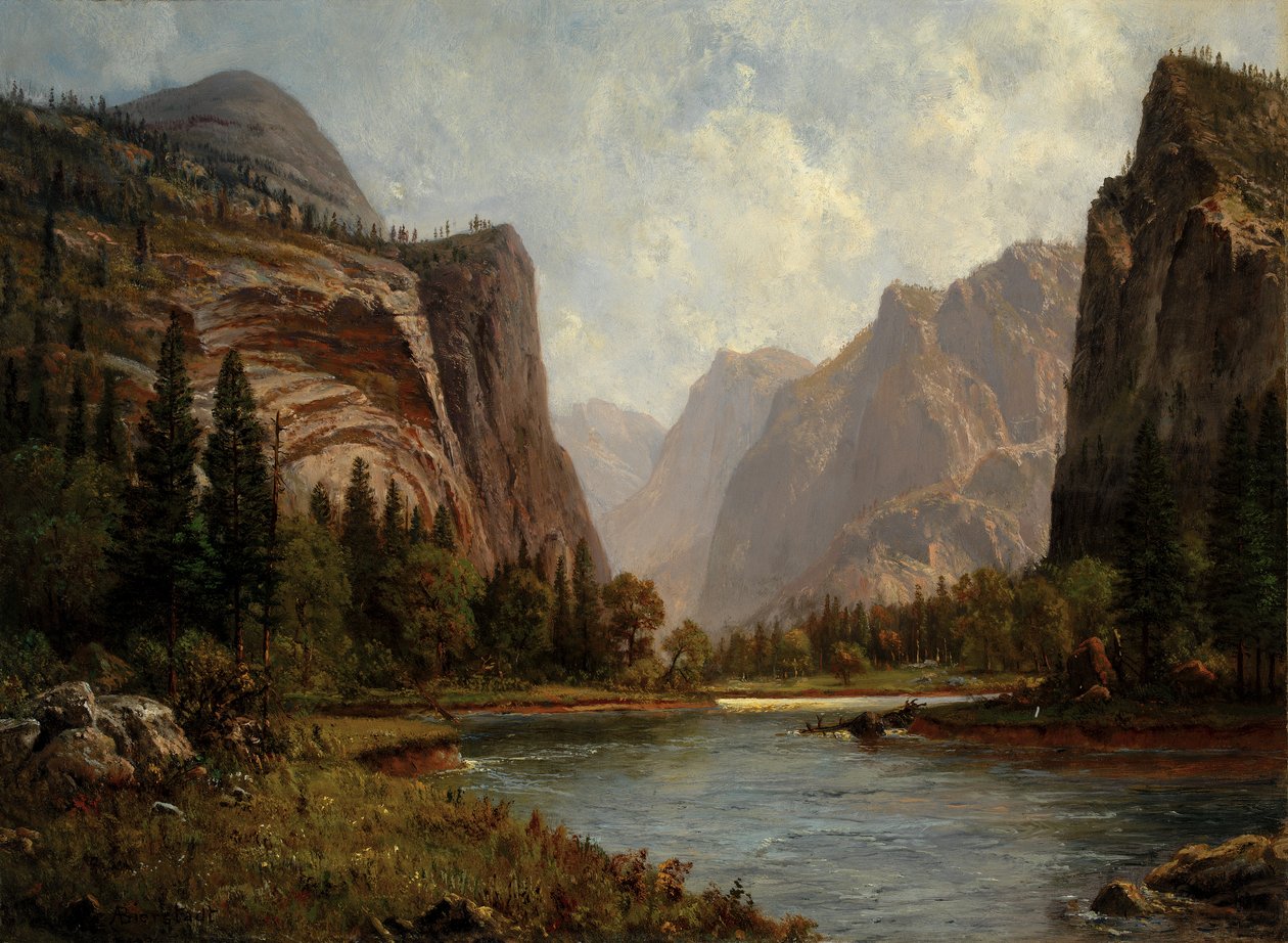 Gates of the Yosemite, ca. 1882. af Albert Bierstadt